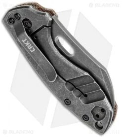 CRKT Pilar Frame Lock Knife Brown Linen Micarta BHQ Exclusive (2.4" Smokewash) -Blade HQ Knife Shop CRKT Pilar FL Linen Micarta Smokewash BHQ 113629 jr side