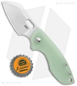 CRKT Pilar Frame Lock Knife Natural G-10 BHQ Exclusive (2.4" Stonewash D2) -Blade HQ Knife Shop CRKT Pilar FL Natural G 10 SW BHQ 113632 jr bottlecap