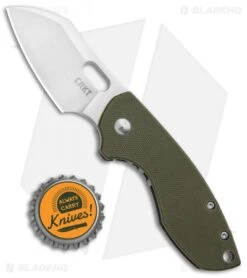 CRKT Pilar Frame Lock Knife OD Green G-10 (2.4" Satin D2) 5311D2D -Blade HQ Knife Shop CRKT Pilar FL OD Green G 10 Satin 5311D2D BHQ 93244 jr bottlecap