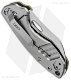 CRKT Pilar Frame Lock Knife OD Green G-10 (2.4" Satin D2) 5311D2D -Blade HQ Knife Shop CRKT Pilar FL OD Green G 10 Satin 5311D2D BHQ 93244 jr side