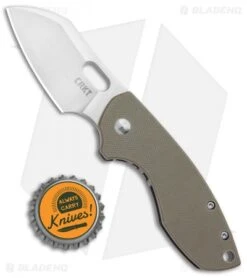 CRKT Pilar Frame Lock Knife Tan G-10 (2.4" Satin D2) -Blade HQ Knife Shop CRKT Pilar FL OD Tan G 10 Satin 5311D2T BHQ 93243 jr bottlecap