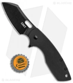 CRKT Pilar Large Frame Lock Flipper Knife Black G-10 (2.62" Black D2) 5315GKD2 -Blade HQ Knife Shop CRKT Pilar Large FL Flipper Black G 10 Black D2 5315GKD2 BHQ 92293 jr bottlecap
