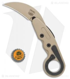 CRKT Provoke Kinematic Morphing Karambit Folding Knife (2.4" Desert Sand) -Blade HQ Knife Shop CRKT Provoke Kinematic Morphing Karambit Folding Knife 2.4in Desert Sand 4040DS BHQ 113912 LS Bottlecap