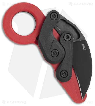 CRKT Provoke Kinematic Morphing Karambit Knife Red (2.47" Black Stonewash) CRKT Provoke Kinematic Morphing Karambit Knife Red (2.47" Black Stonewash) -Blade HQ Knife Shop CRKT Provoke Kinematic Red BHQ 177569 jr side