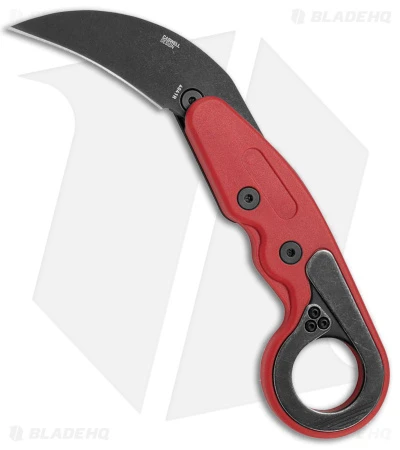 CRKT Provoke Kinematic Morphing Karambit Knife Red (2.47" Black Stonewash) CRKT Provoke Kinematic Morphing Karambit Knife Red (2.47" Black Stonewash) -Blade HQ Knife Shop CRKT Provoke Kinematic Red BHQ 177569 jr