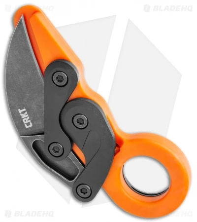 CRKT Provoke Orange Kinematic Morphing Karambit Folding Knife (2.4" Black) 4041O CRKT Provoke Orange Kinematic Morphing Karambit Folding Knife (2.4" Black) 4041O -Blade HQ Knife Shop CRKT Provoke Orange Kinematic Morphing Karambit Folding Knife Black 4041O BHQ 119340 jr side