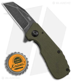 CRKT Graham Razelcliffe Frame Lock Knife OD Green G-10 (2.4" Black Stonewash) -Blade HQ Knife Shop CRKT Razecliffe OD G10 Black Blade BHQ 140696 td size
