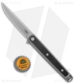 CRKT Rogers Seis Liner Lock Knife Black GRN (3.4" Bead Blast) -Blade HQ Knife Shop CRKT Richard Rogers Seis Glass Reinforced Nylon LL BB BHQ 138963 jr bottlecap