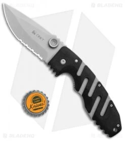 CRKT Ryan Seven Liner Lock Knife (3.375" Bead Blast Serr) 6813 -Blade HQ Knife Shop CRKT Ryan Seven LL BB Serr 6813 BHQ 87018 jr bottlecap