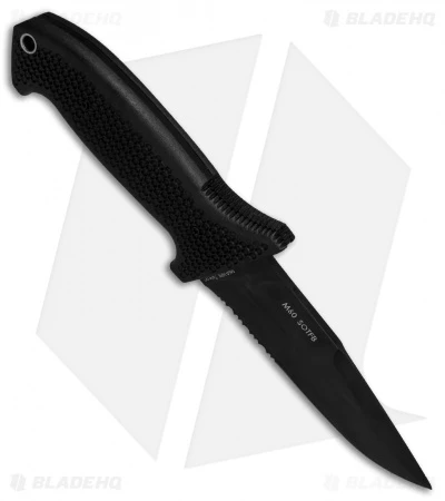 CRKT M60-14PK SOTFB Fixed Blade Knife (4.38" Black Serr) CRKT M60-14PK SOTFB Fixed Blade Knife (4.38" Black Serr) -Blade HQ Knife Shop CRKT SOTFB Black Serr M60 14PK BHQ 49847 jr spine