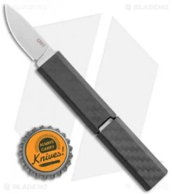 CRKT Scribe Fixed Blade Knife Black GRN (1.8" Stonewash) 2425 -Blade HQ Knife Shop CRKT Scribe Fixed Blade Black GRN SW 2425 BHQ 119327 jr bottlecap