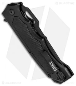 CRKT Septimo "Forged By War" Liner Lock Knife Black (3.62" Black) 7050 -Blade HQ Knife Shop CRKT Septimo Forged By War LL Black Black 7050 BHQ 71243 jr side