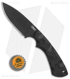 CRKT Siwi Drop Point Fixed Blade Knife Black G-10 (3.34" Black) 2082 -Blade HQ Knife Shop CRKT Siwi Drop Point black G10 black BHQ 76693 er bottlecap