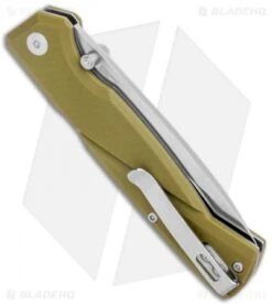 CRKT Steigerwalt Kova Front Lock Knife OD Green GFN (3.5" Satin) 6434 -Blade HQ Knife Shop CRKT Steigerwalt Kova Front Lock OD Green GRN Satin 6434 BHQ 126215 jr side