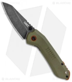 CRKT Schwarz Overland Frame Lock Knife OD Green G10 (2.99" Stonewash) 6280 -Blade HQ Knife Shop CRKT Swarz Overland FL OD Green G 10 Black SW 6280 BHQ 103632 jr