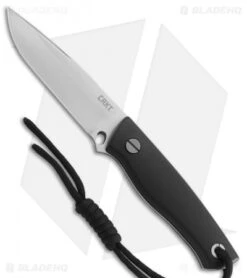 CRKT TSR Terzuola Survival Rescue Fixed Blade Knife Black GFN (4.3" Satin ) 2061