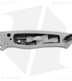 CRKT TSR Terzuola Survival Rescue Fixed Blade Knife Black GFN (4.3" Satin ) 2061 -Blade HQ Knife Shop CRKT T SR Terzuola survival rescue black GFN satin 2061 BHQ 51818 er open