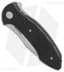 CRKT Ochs Terrestrial Liner Lock Knife Black G-10 (3.3" Satin) 5370 -Blade HQ Knife Shop CRKT Terrestrial Black G10 satin BHQ 76680 er spine