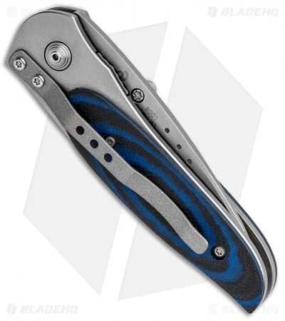 CRKT Viele Mini Wasp Liner Lock Knife Black/Blue G-10 (2.5" Bead Blast) 8001 CRKT Viele Mini Wasp Liner Lock Knife Black/Blue G-10 (2.5" Bead Blast) 8001 -Blade HQ Knife Shop CRKT Viele Mini Wasp LL Black Blue G 10 BB 8001 BHQ 85976 jr side