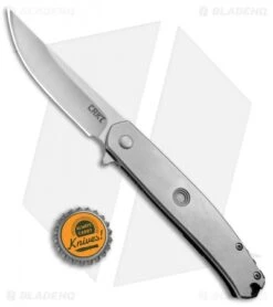 CRKT Vizzle Frame Lock Knife Stainless Steel (3.35" Satin) 5320 -Blade HQ Knife Shop CRKT Vizzle SS 5320 BHQ 51849 jr bottlecap 2