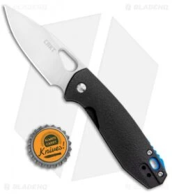 CRKT Vox Piet Liner Lock Knife Black GFN (2.63" Satin) 5390 -Blade HQ Knife Shop CRKT Vox Piet LL Black GFN Satin 5390 BHQ 103938 jr bottlecap