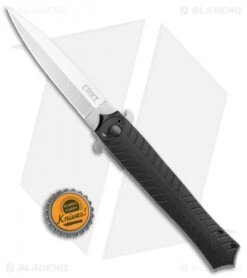 CRKT Xolotl Liner Lock Knife Black G-10 (3.64" Satin) 2265 -Blade HQ Knife Shop CRKT Xolotl LL Black G 10 Satin 2265 BHQ 103630 jr bottlecap