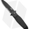 CRKT Bombastic Frame Lock Knife Black GFN (3.3" Black Serr) K345KKS
