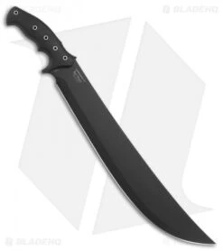 CRKT Onion ChanceInHell Machete Fixed Blade Knife (16" Black) K916KKP -Blade HQ Knife Shop CRKT chanceinhell machete 16in K916KKP BHQ 51844 er side
