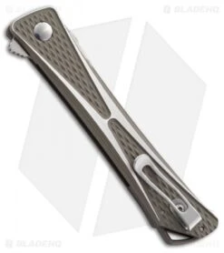 CRKT Crossbones Liner Lock Knife Aluminum (3.5" Satin) 7530 -Blade HQ Knife Shop CRKT crossbones 7530 BHQ 51835 er side