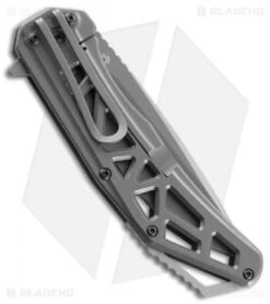 CRKT Gusset Frame Lock Knife Gray (3.5" Gray) K330GGP -Blade HQ Knife Shop CRKT gusset K330GGP BHQ 51842 er side