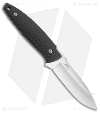 CRKT Lucas Burnley Aux Fixed Blade Knife Black (3.5" Satin) 1200 CRKT Lucas Burnley Aux Fixed Blade Knife Black (3.5" Satin) 1200 -Blade HQ Knife Shop CRKT lucas burnley aux black satin 1200 BHQ 51813 er side