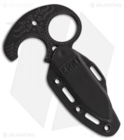 CRKT Tecpatl "Forged By War" Fixed Blade Push Dagger (3.3" Black) 2261 -Blade HQ Knife Shop CRKT tecpatl 2261 BHQ 51820 er sheath