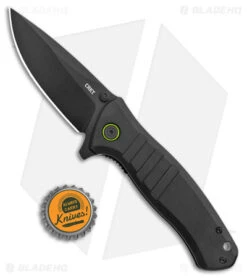 CRKT Schwarz Dextro Liner Lock Knife Black G10 (3.18" Black) -Blade HQ Knife Shop CRKt Schwarz Dextro LL Black Black BHQ 178674 jr bottlecap