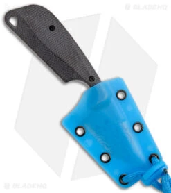 Flytanium Black Micarta + CRKT Folts Minimalist Cthulhu (2.25" Satin) -Blade HQ Knife Shop Flytanium Black Micarta CRKT Folts Minimalist Cthulhu Bowie SW BHQ 174424 jr sheath