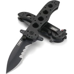 CRKT M21 Linerlock Veff CRM2112SFG, 3.113" 1.4116 Combo Blade, Black G10 Handle 2 CRKT M21 Linerlock Veff CRM2112SFG, 3.113" 1.4116 Combo Blade, Black G10 Handle -Blade HQ Knife Shop M21 Linerlock Veff 3 51757.1579291604