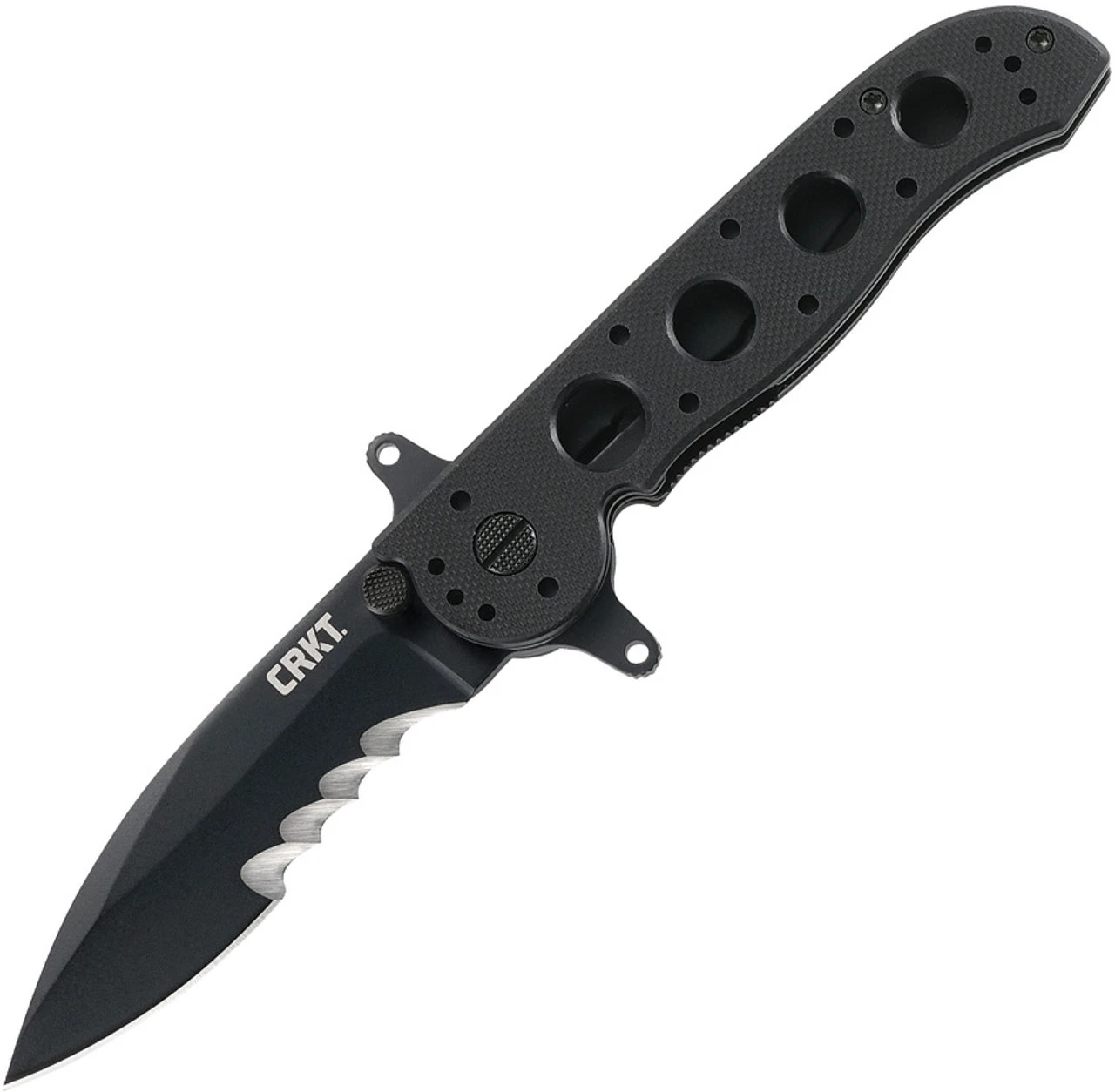 CRKT M21 Linerlock Veff CRM2112SFG, 3.113" 1.4116 Combo Blade, Black G10 Handle CRKT M21 Linerlock Veff CRM2112SFG, 3.113" 1.4116 Combo Blade, Black G10 Handle -Blade HQ Knife Shop M21 Linerlock Veff 66415.1579291604