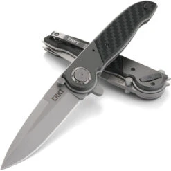 CRKT M40-30 Deadbolt - Alum And FRN (3.5" Bead Blast) -Blade HQ Knife Shop M40 Deadbolt Lock Spear 3 23591.1579295917