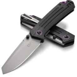 CRKT Montosa Linerlock CR7115, 3.246" 8Cr13MoV Plain Blade, Black G10 Handle -Blade HQ Knife Shop Montosa Linerlock 3 46328.1579288530