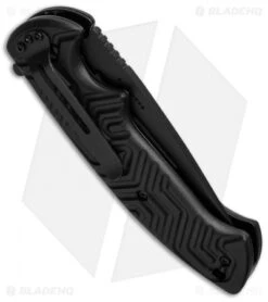 CRKT Acquisition Liner Lock Flipper Knife Black GRN (3.4" Black) 2037 -Blade HQ Knife Shop ckrt acquisition 2037 cm side