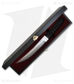 CRKT Shinbu Fixed Blade Tanto Combat Knife (9.25" Satin) 2915N -Blade HQ Knife Shop crkt 2915 shinbu case open