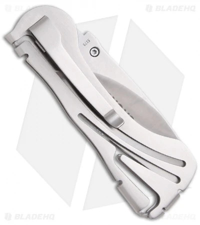 CRKT Klecker NIRK NOVO Folding Knife w/ Brushed Frame (2.75" Satin Serr) 5175 CRKT Klecker NIRK NOVO Folding Knife W/ Brushed Frame (2.75" Satin Serr) 5175 -Blade HQ Knife Shop crkt 5175 nirk novo back