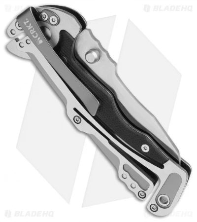 CRKT Graphite Glenn Klecker Liner Lock Knife (3.06" Satin Serr) 5195 CRKT Graphite Glenn Klecker Liner Lock Knife (3.06" Satin Serr) 5195 -Blade HQ Knife Shop crkt 5195 klecker graphite serrated side