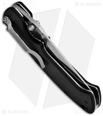 CRKT Crawford Kasper Liner Lock Knife (3.75" Satin Serr) 6783SZ CRKT Crawford Kasper Liner Lock Knife (3.75" Satin Serr) 6783SZ -Blade HQ Knife Shop crkt 6783sz black folder serr crawford kasper side