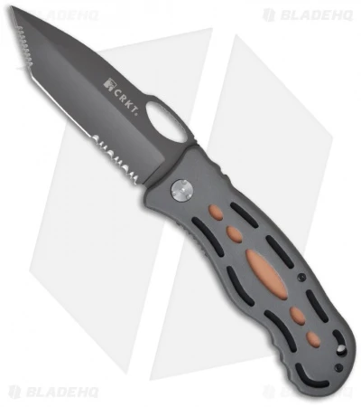 CRKT Lake Thunderbolt Liner Lock Knife (3.9" Gray Serr) 7133 CRKT Lake Thunderbolt Liner Lock Knife (3.9" Gray Serr) 7133 -Blade HQ Knife Shop crkt 7133 thunderbolt