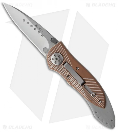 CRKT Elishewitz E-Lock 7323 Automatic Conversion Bronze (2.75" Satin) CRKT Elishewitz E-Lock 7323 Automatic Conversion Bronze (2.75" Satin) -Blade HQ Knife Shop crkt 7323 e lock bronze