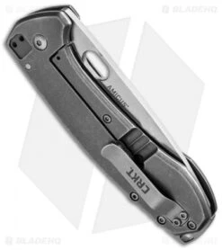 CRKT Vox Amicus Frame Lock Knife SS (3.375" Stonewash) 5445 2 CRKT Vox Amicus Frame Lock Knife SS (3.375" Stonewash) 5445 -Blade HQ Knife Shop crkt amicus 5445 side cm