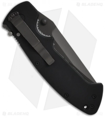CRKT Crawford Kasper Liner Lock Knife (3.75" Black Serr) 6783Z CRKT Crawford Kasper Liner Lock Knife (3.75" Black Serr) 6783Z -Blade HQ Knife Shop crkt crawford kasper 6773z back