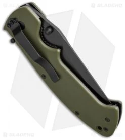 CRKT Crawford Kasper Liner Lock Knife OD Green Zytel (3.75" Black) 6773KOD -Blade HQ Knife Shop crkt crawford kasper od green 6773kod side cm