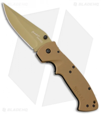 CRKT Crawford Kasper Liner Lock Knife Tan Zytel (3.75" Tan) 6773DZ CRKT Crawford Kasper Liner Lock Knife Tan Zytel (3.75" Tan) 6773DZ -Blade HQ Knife Shop crkt crawford kasper tan 6773DZ BHQ 43793 dl