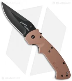 CRKT Crawford Kasper Liner Lock Knife Desert Tan Zytel (3.75" Black) 6773DB